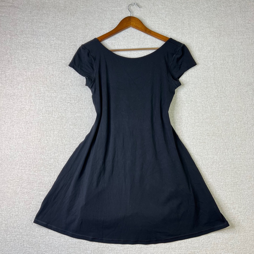 OFFLINE by Aerie Real Me Xtra Low Back Exercise Dress Womens Large Shorts Black